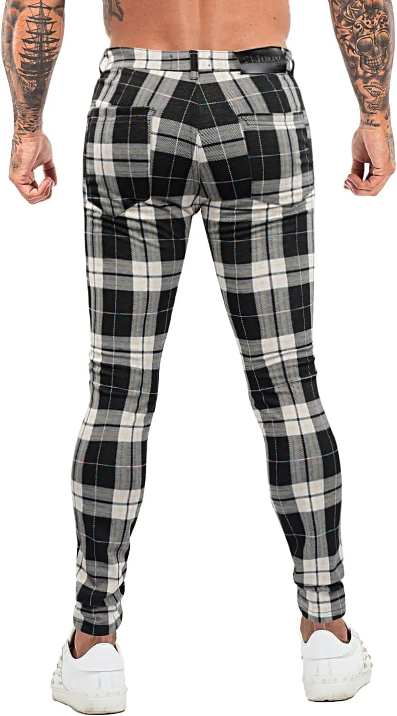 smawell Mens Chinos Skinny Pants Slim Fit Stretch Casual Dress Pants