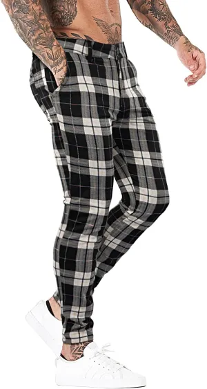 smawell Mens Chinos Skinny Pants Slim Fit Stretch Casual Dress Pants