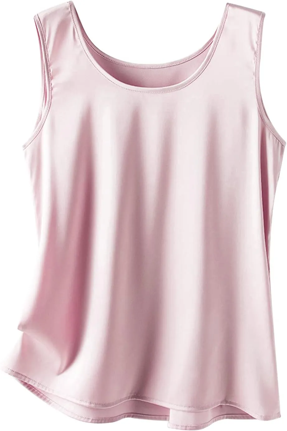 Snoly Women's Silky Satin Wide Strap Camisole Cowl Neck Camis Satin Tank Top Innerwear Silk Bottoming Shirt