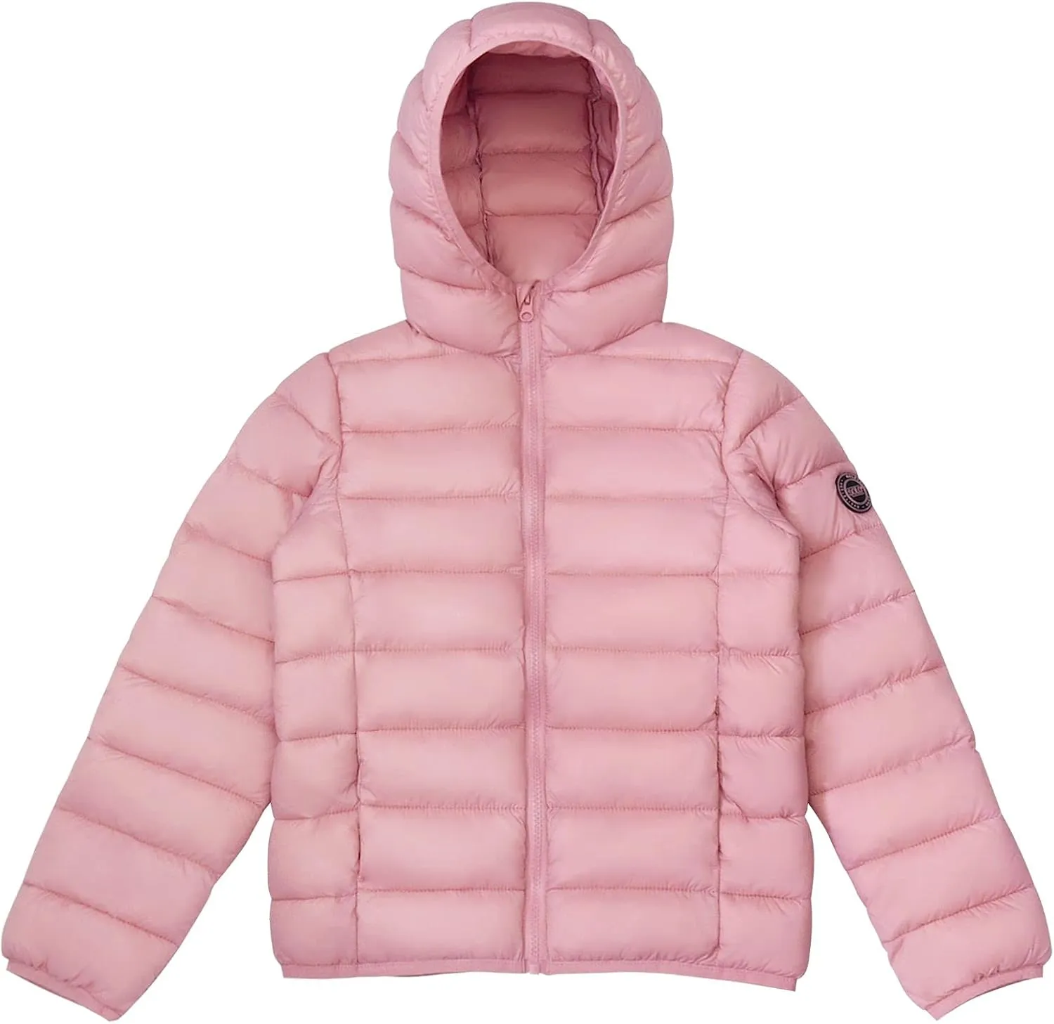 SOLOCOTE Girls Winter Coats Lightweight Water-Resistant Windproof Packable Hooded Down Like Padding Jacket 4-12 Years