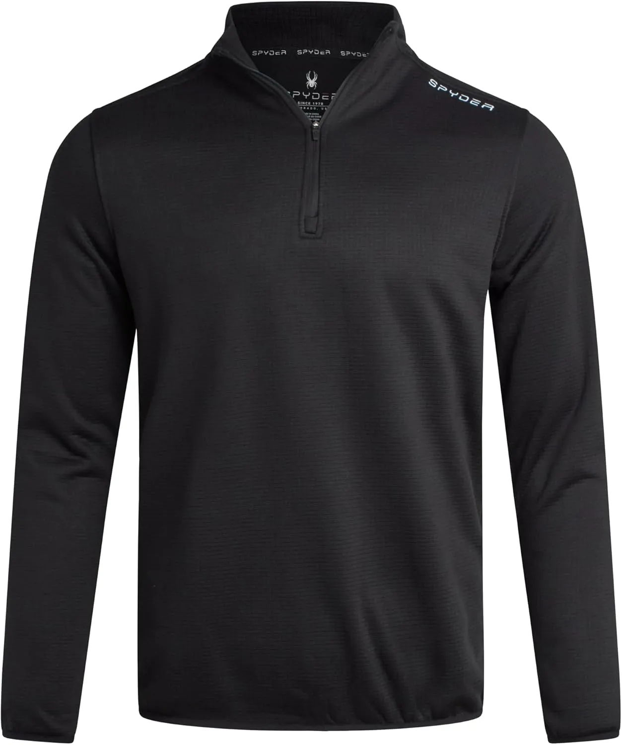 Spyder Mens Quarter Zip Pullover Sweatshirt - Athletic Fleece Sweater Quarter Zip Pullover Men - Mock Neck Sweatshirt for Men