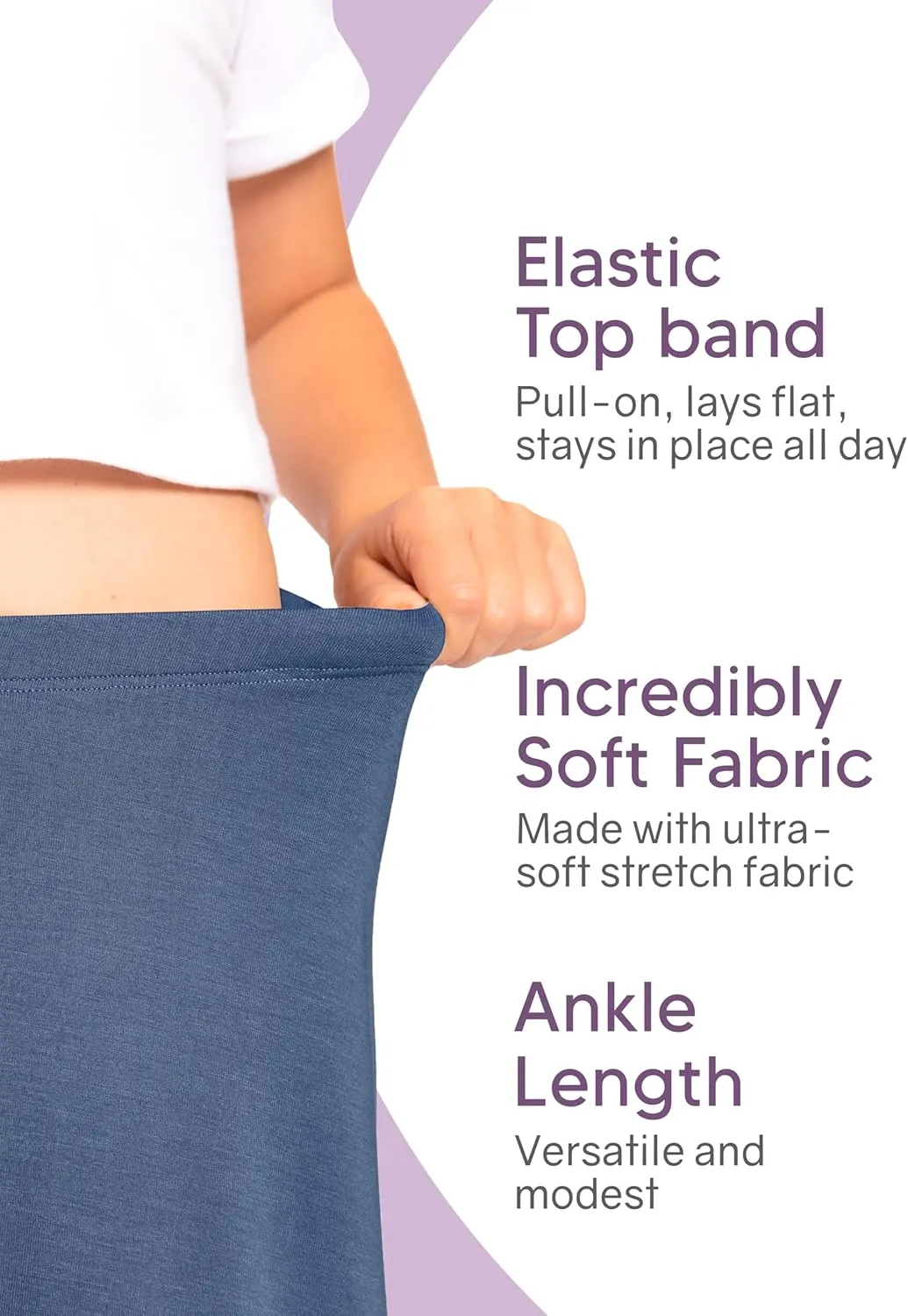 STRETCH IS COMFORT Youth Girls Flowy A-Line Skirt Knee Length and Ankle Length | Kids | Sizes 4-16