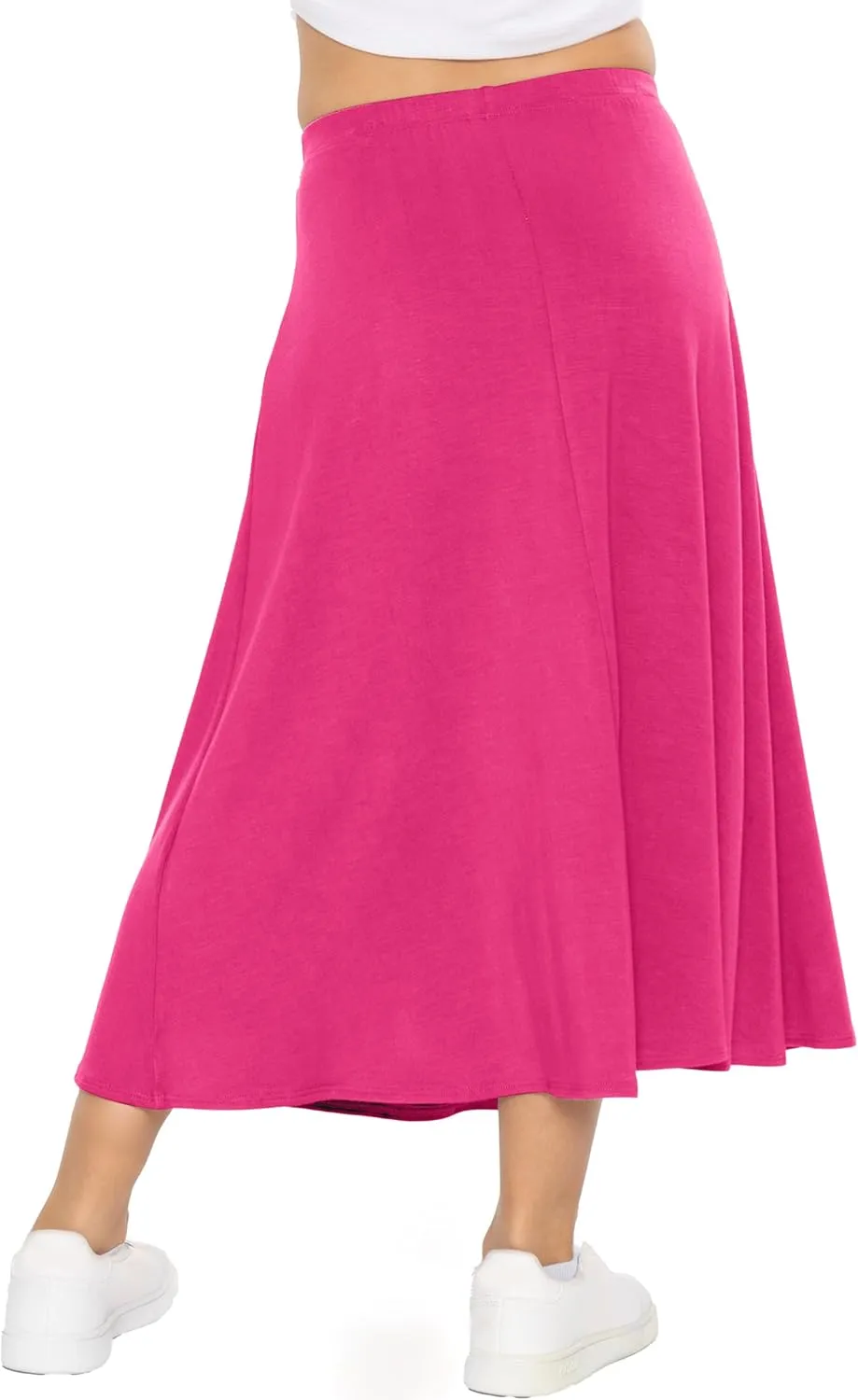 STRETCH IS COMFORT Youth Girls Flowy A-Line Skirt Knee Length and Ankle Length | Kids | Sizes 4-16