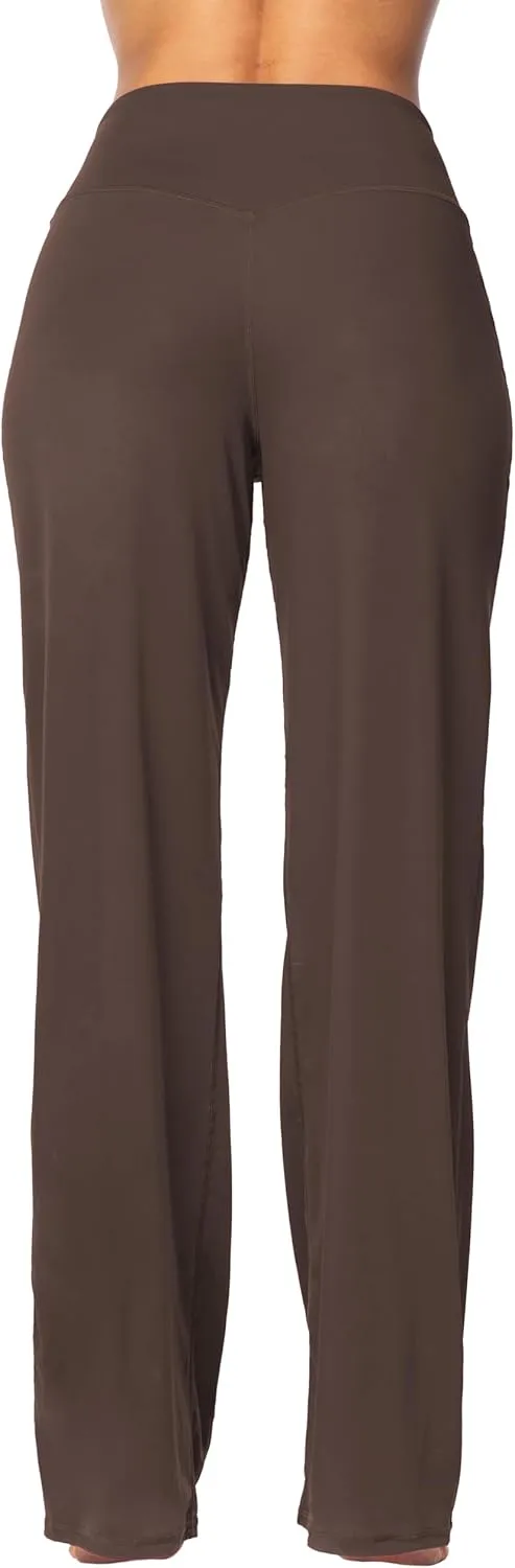 Sunzel Yoga Pants for Women Straight Wide Leg High Waisted Lounge Pants
