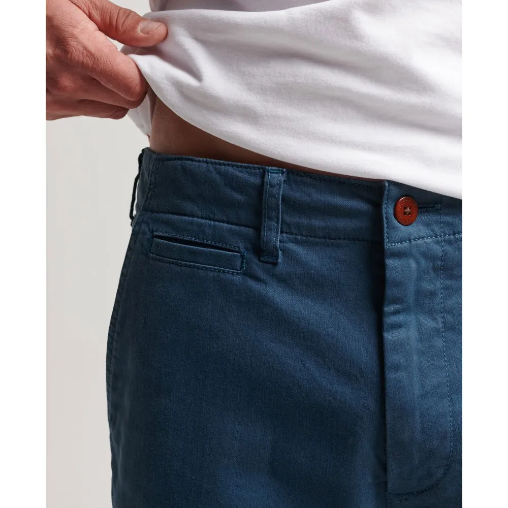 Superdry Vintage Officer Chino Short - Blue Bottle