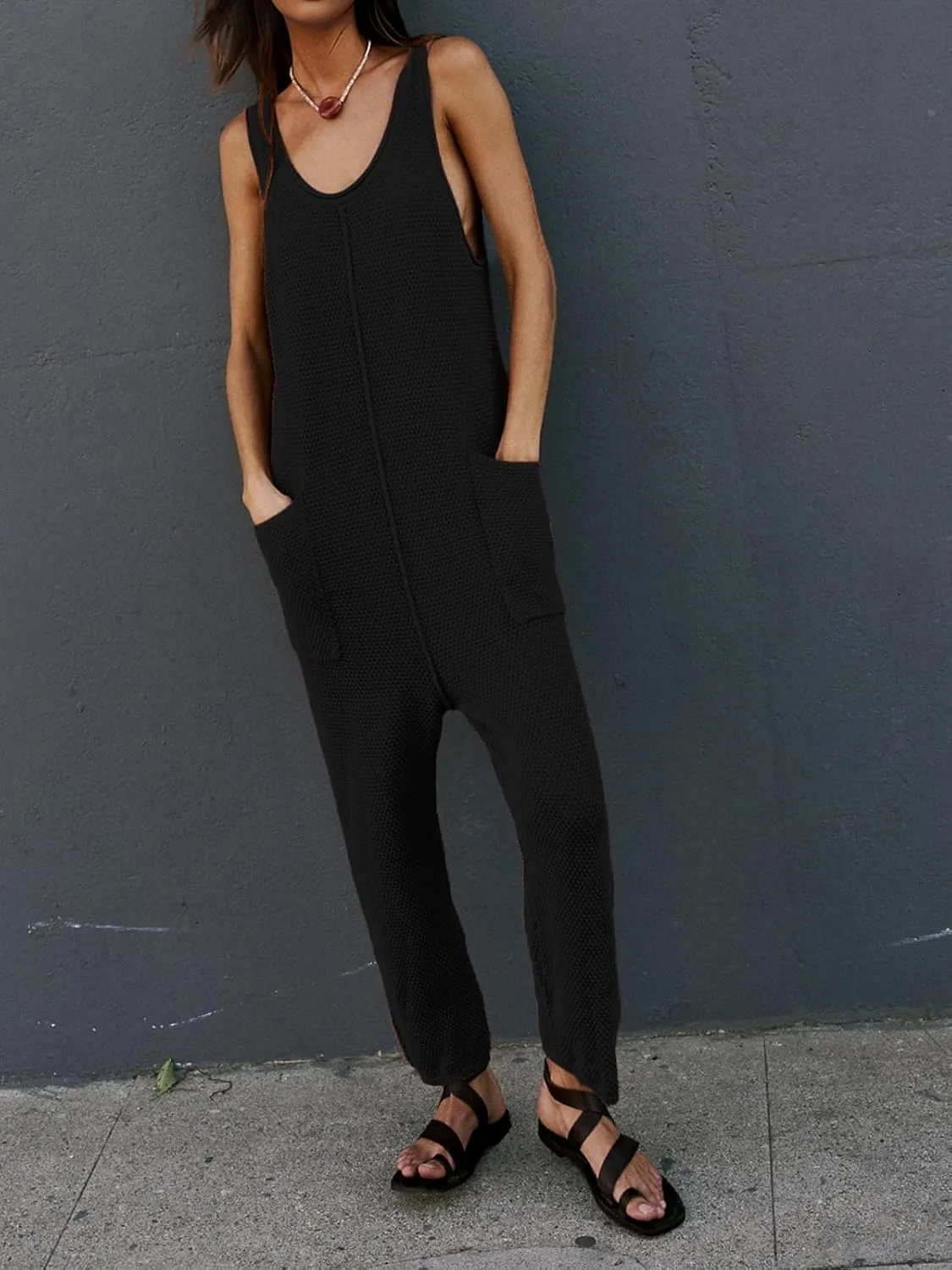 SuperPrity Jumpsuits for Women Casual 2024 Knit Overalls Baggy Harem Pants Romper Jumpers Summer Outfits Maternity Clothes