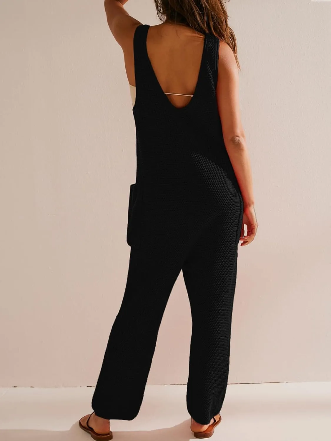 SuperPrity Jumpsuits for Women Casual 2024 Knit Overalls Baggy Harem Pants Romper Jumpers Summer Outfits Maternity Clothes