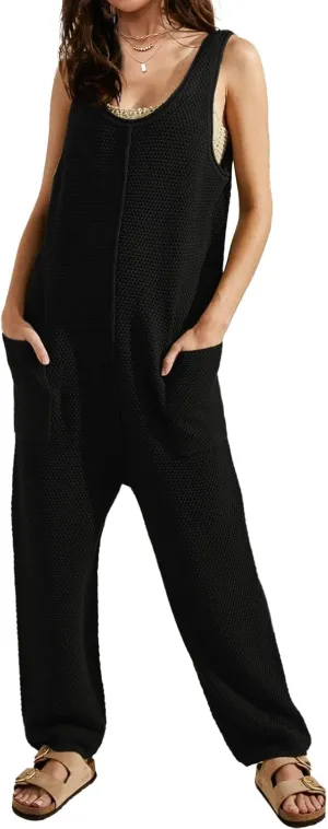 SuperPrity Jumpsuits for Women Casual 2024 Knit Overalls Baggy Harem Pants Romper Jumpers Summer Outfits Maternity Clothes