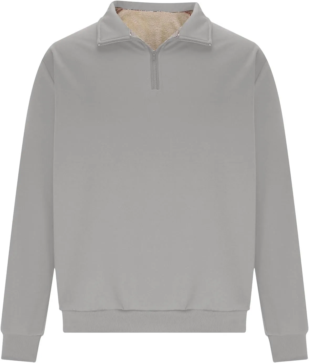 Sweatshirts for Men Half Zip Mock Neck Long Sleeve Pullover Fleece Quarter Zip Hoodie Mens Winter Clothes 2024