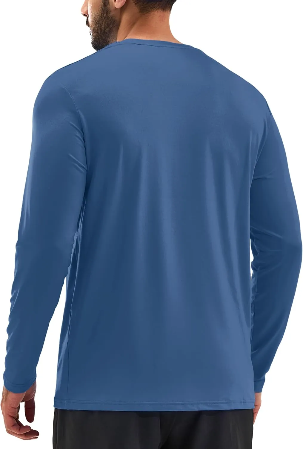 TACVASEN Men's Long Sleeve UPF 80  Shirts Sun Protection UV SPF Shirts Rash Guard Fishing Running Quick Dry Lightweight