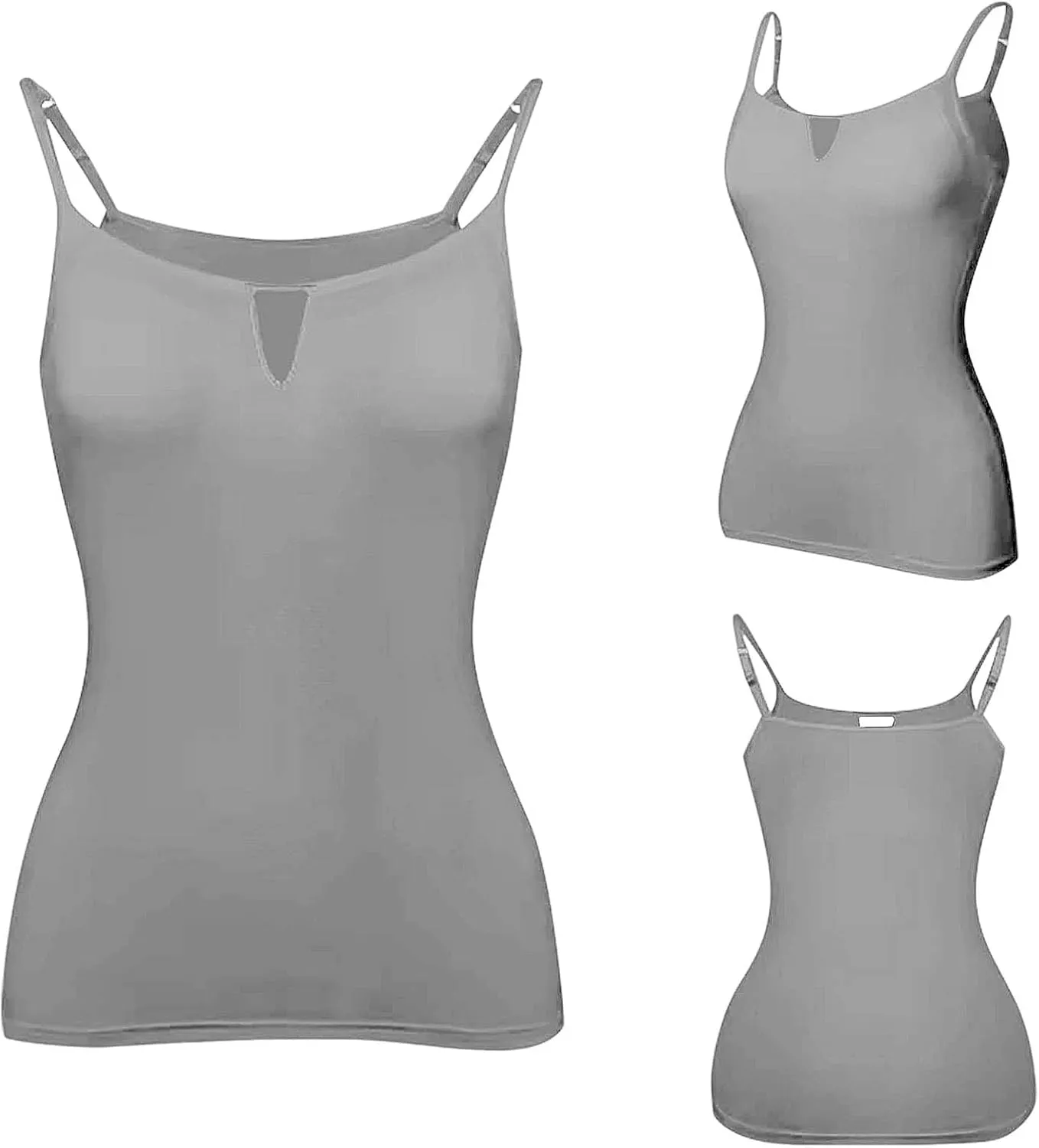Tank Tops for Women with Built in Bra Casual Scoop Neck Sleeveless Tees Basic Workout Top Camisole Undershirts