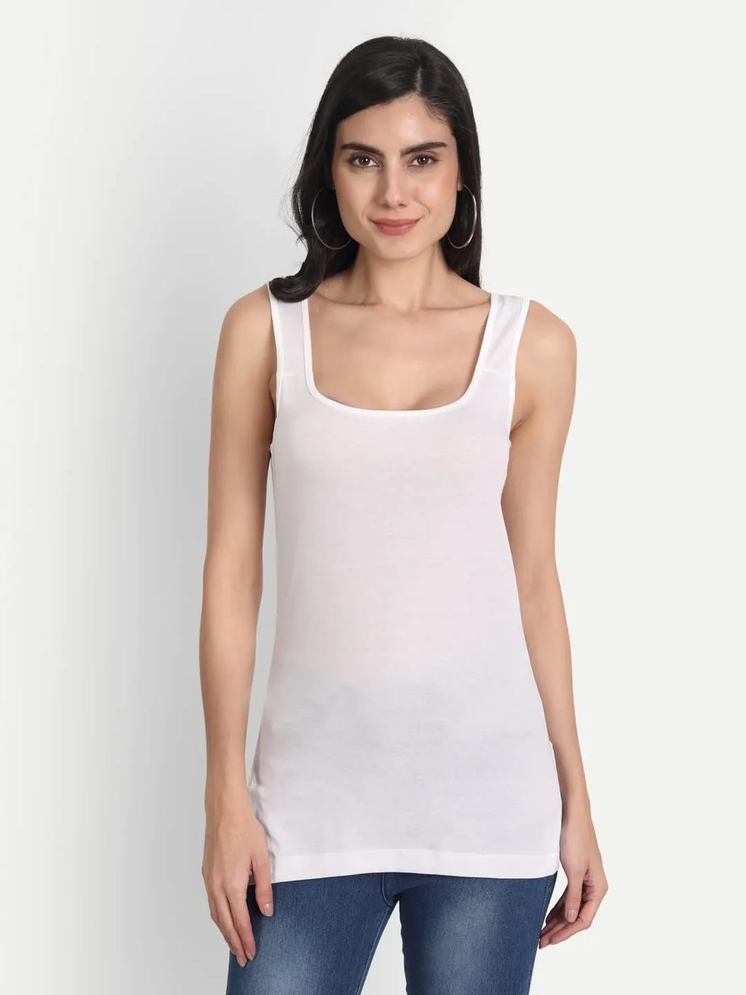Tank Tops for Women's 3 Pack Cotton Spaghetti Strap Summer Camisole Scoop Neck Slim Fit Sleeveless