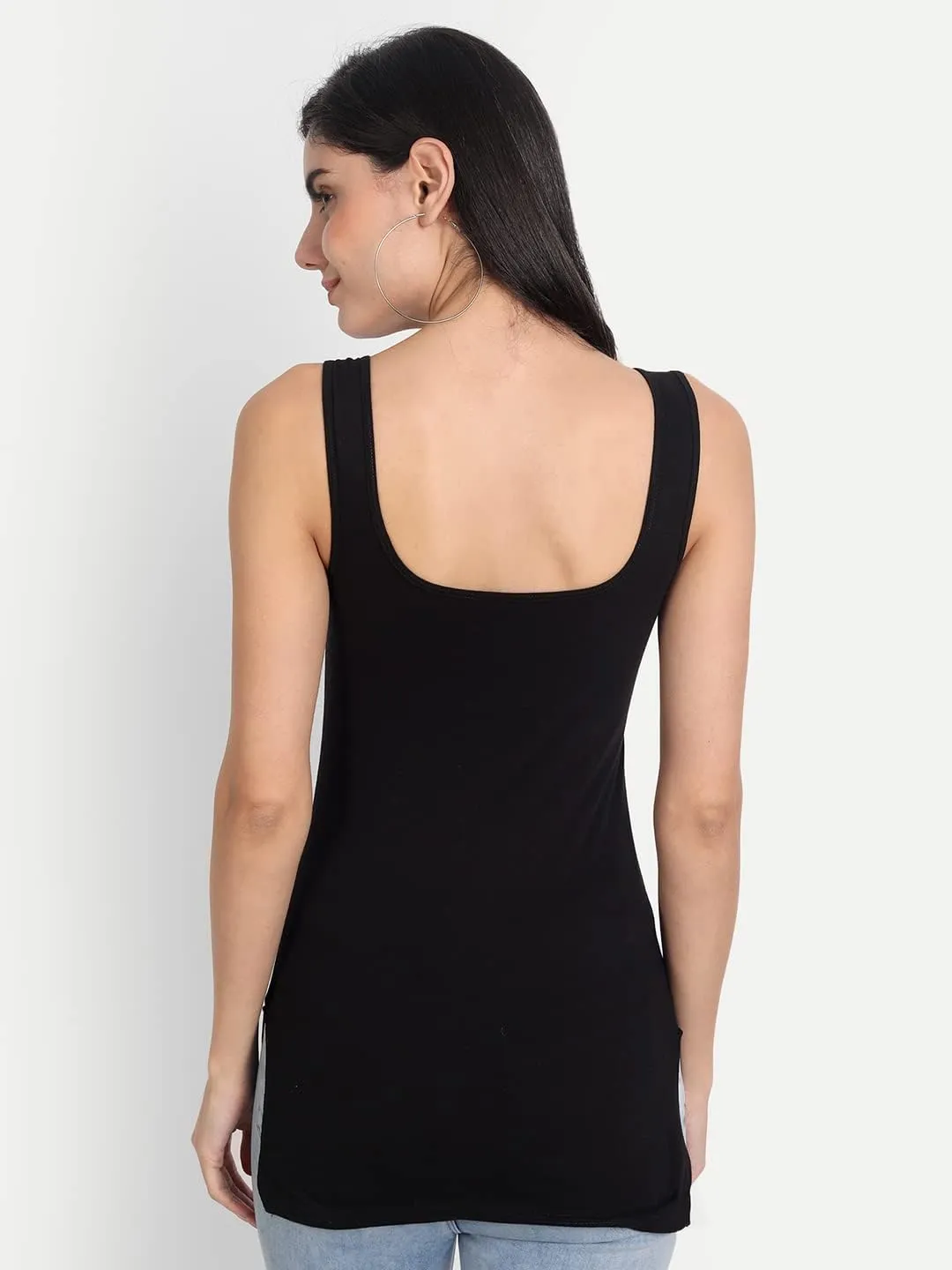 Tank Tops for Women's 3 Pack Cotton Spaghetti Strap Summer Camisole Scoop Neck Slim Fit Sleeveless