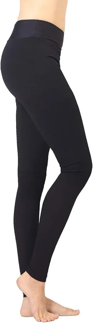 Terramed Just Think Comfort Extra Firm Footless Graduated Compression Microfiber Leggings Opaque Tights for Women (20-30 mmHg) with Control Top (Medium) Black
