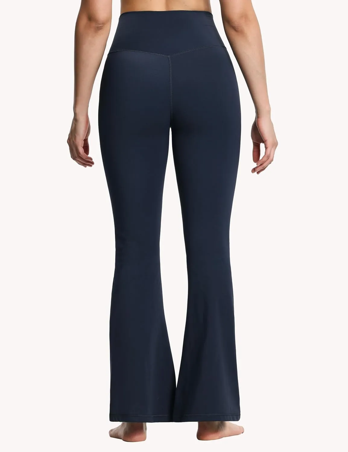 THE GYM PEOPLE Women's Crossover High Waist Flare Workout Leggings Bootcut Bell Bottom Yoga Pants with Tummy Control