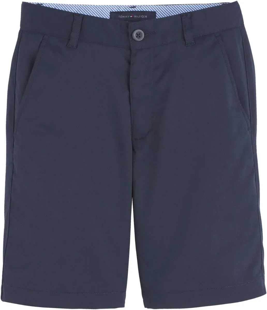 Tommy Hilfiger Boy's Performance Golf Shorts, Breathable, Kids School Uniform Clothes