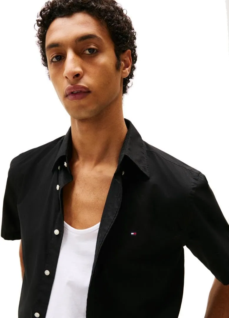 Tommy Hilfiger Short Sleeve Poplin Regular Fit, Men's Button Down Shirts