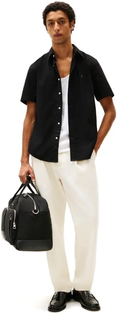 Tommy Hilfiger Short Sleeve Poplin Regular Fit, Men's Button Down Shirts