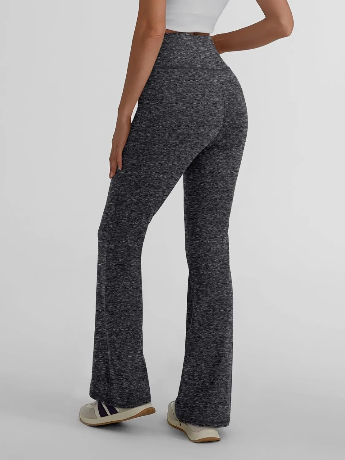 Trendy Queen Flare Leggings for Women Wide Leg Yoga Pants V Crossover High Waisted Bootcut Work Pants Fall Outfits 2025