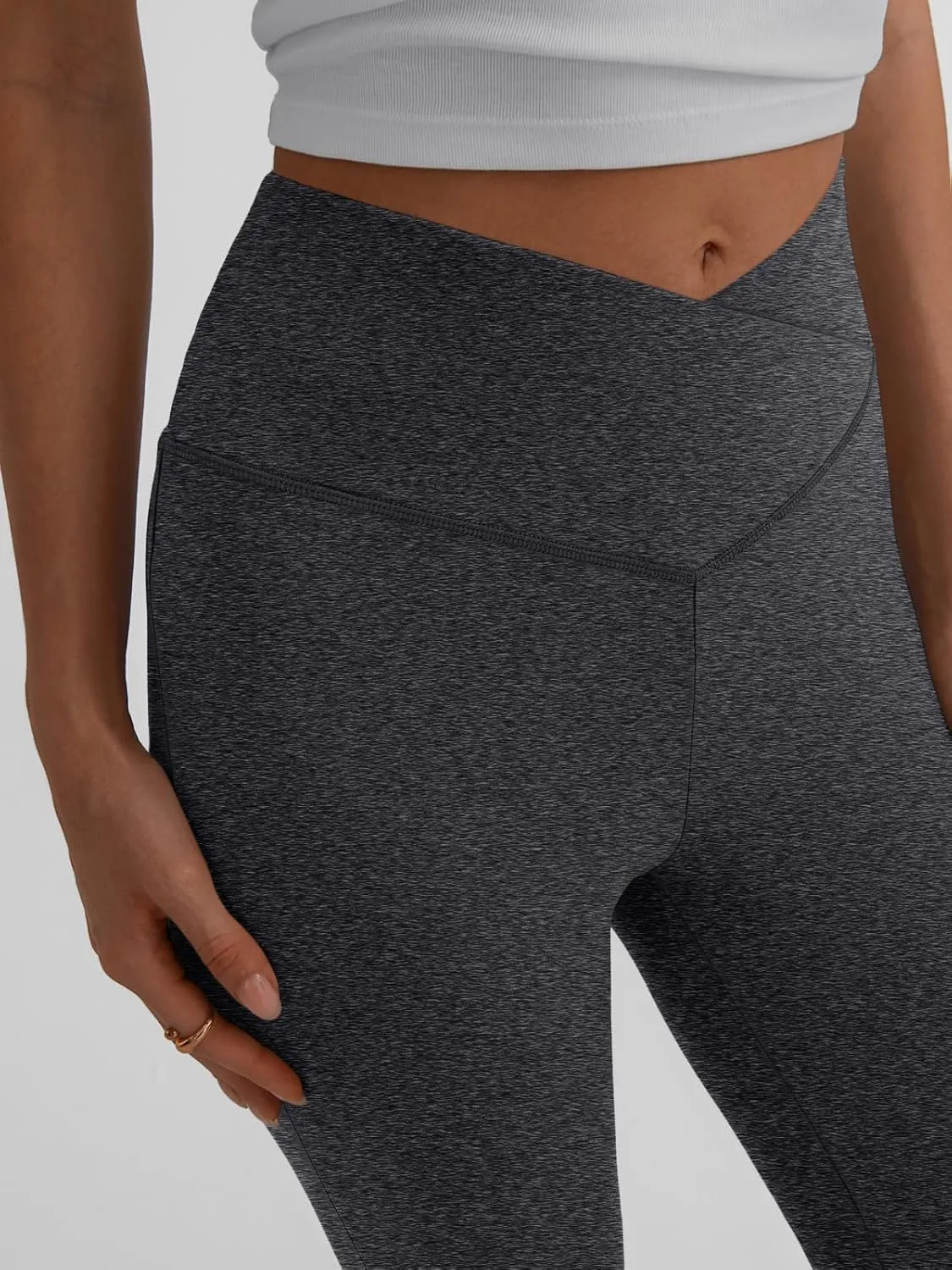 Trendy Queen Flare Leggings for Women Wide Leg Yoga Pants V Crossover High Waisted Bootcut Work Pants Fall Outfits 2025