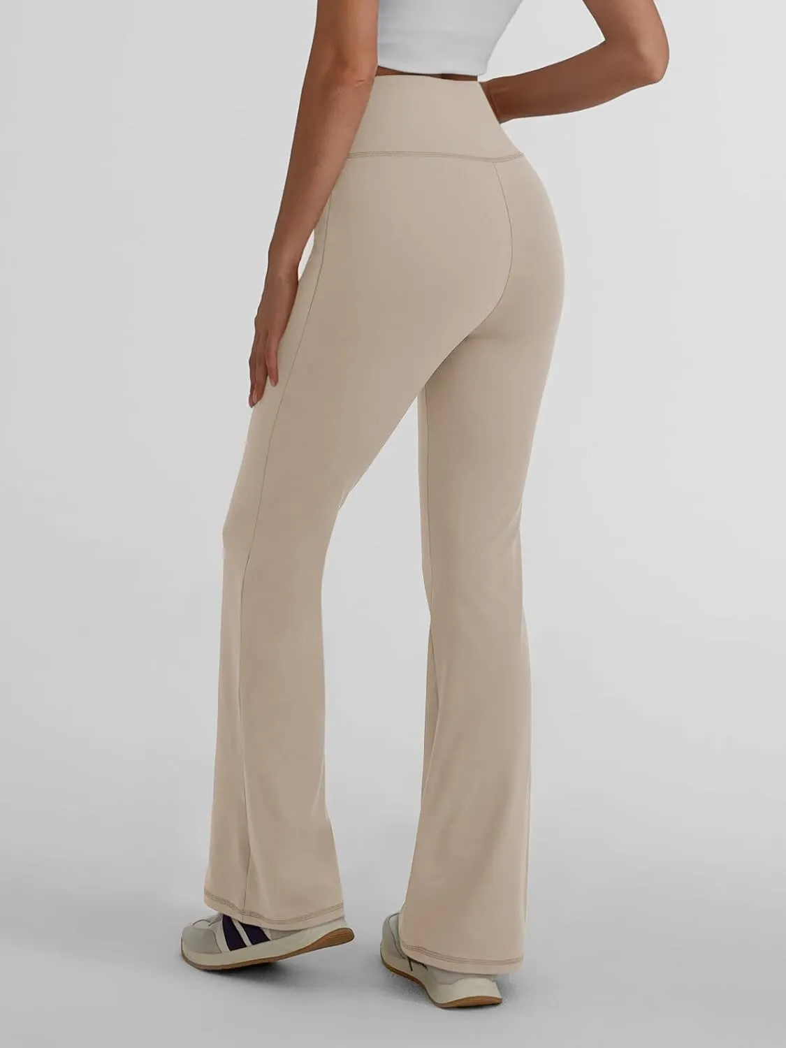 Trendy Queen Flare Leggings for Women Wide Leg Yoga Pants V Crossover High Waisted Bootcut Work Pants Fall Outfits 2025