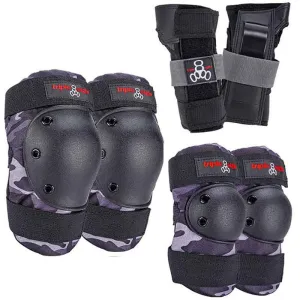 Triple Eight Saver 3 Pack of Pads - Charcoal Camo