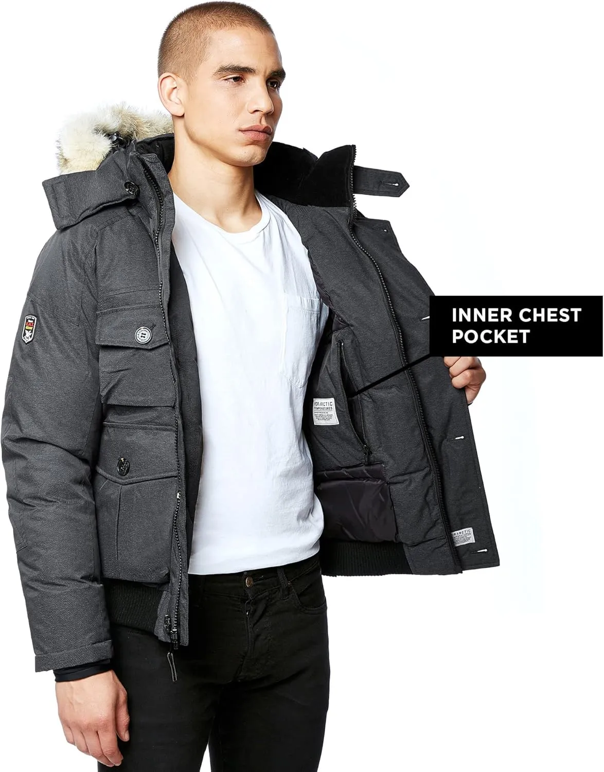 Triple F.A.T. Goose Men's Rockland - Men's Winter Parka - Winter Jackets For Men - Puffer Jacket Men - Mens Down Coats