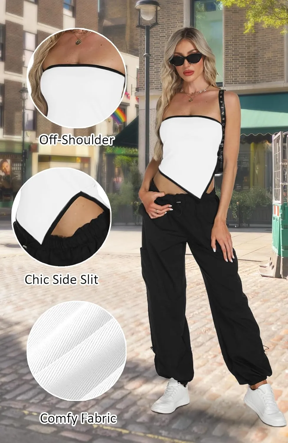 Tube Tops for Women Sexy Cute Bandeau Strapless Tops for Women Sleeveless Summer Tube Top