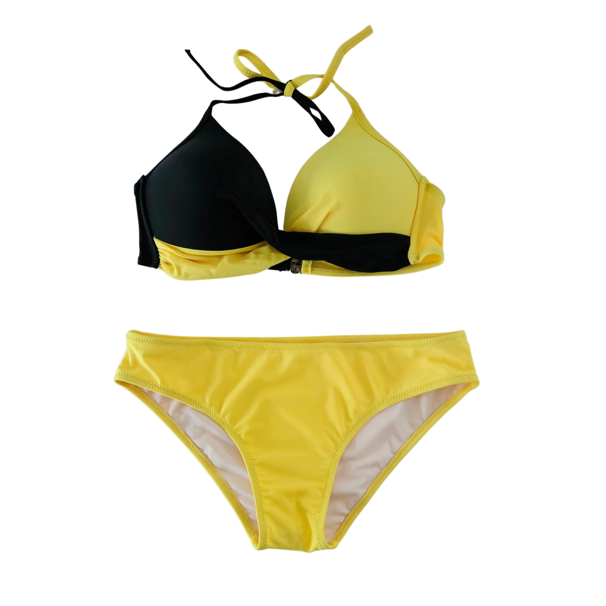 Two Tones Molded Cup Bikini Set