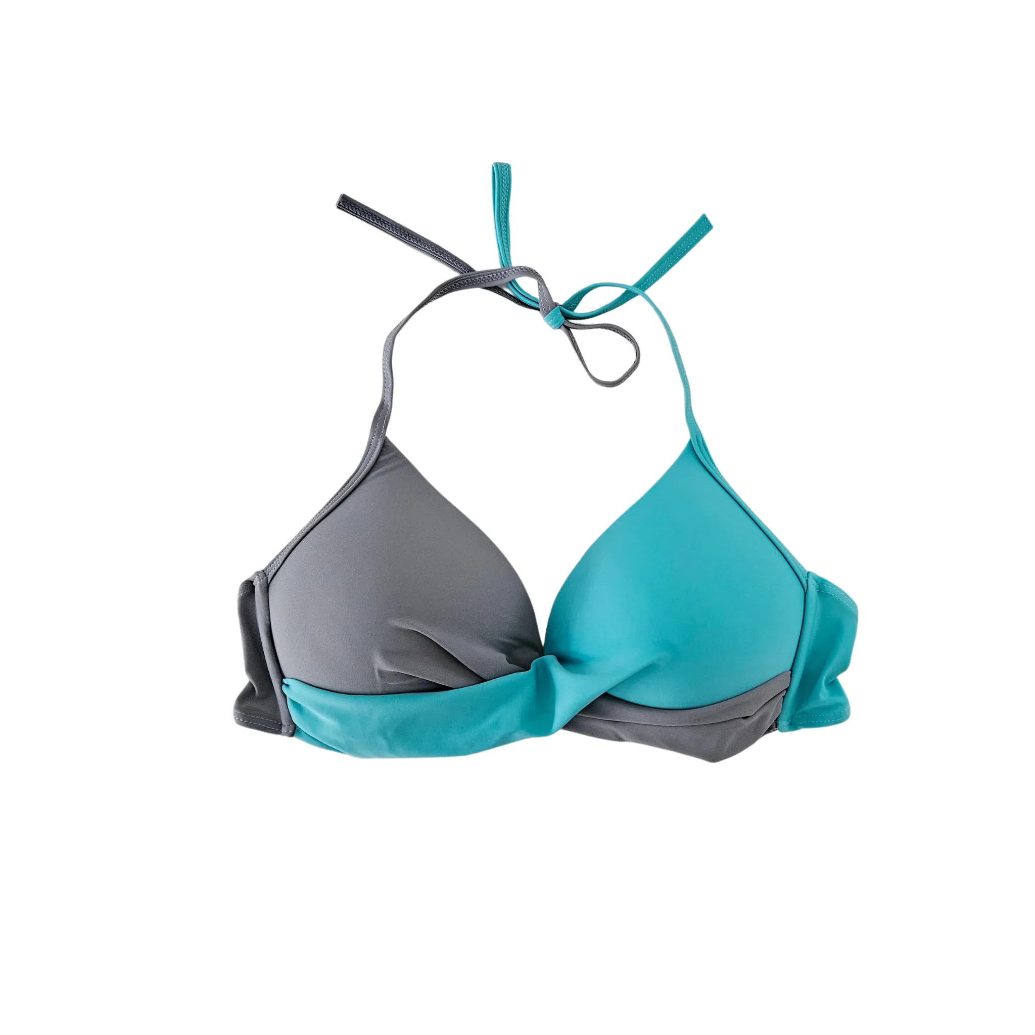 Two Tones Molded Cup Bikini Set