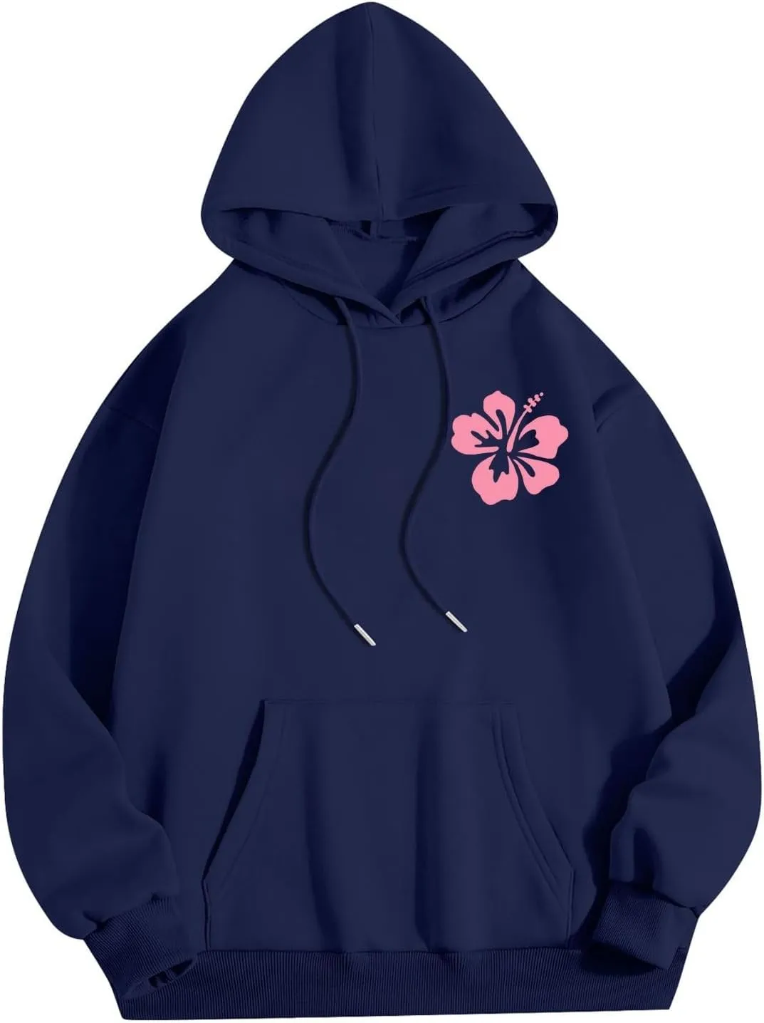 Unisex Oversized Hoodies Long Sleeve Palm Puff Preppy Sweatshirt Drawstring Cute Print Casual Graphic Hoodie