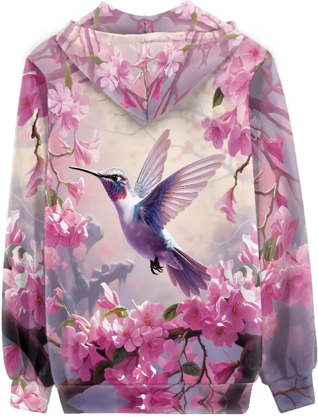 Uourmeti Zip Up Hoodie Graphic Y2k Hooded Sweatshirt Jacket for Women XS-5XL