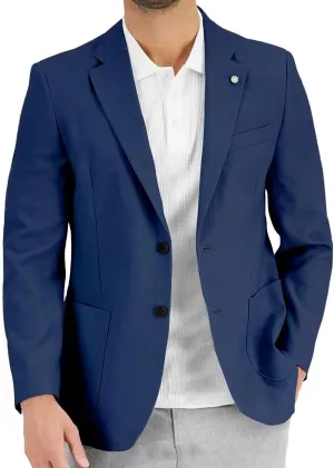 Wangyue Men's Casual Blazer Slim Fit Lightweight Jacket Casual Sport Coat Two Buttons Suit Jackets for Wedding Prom