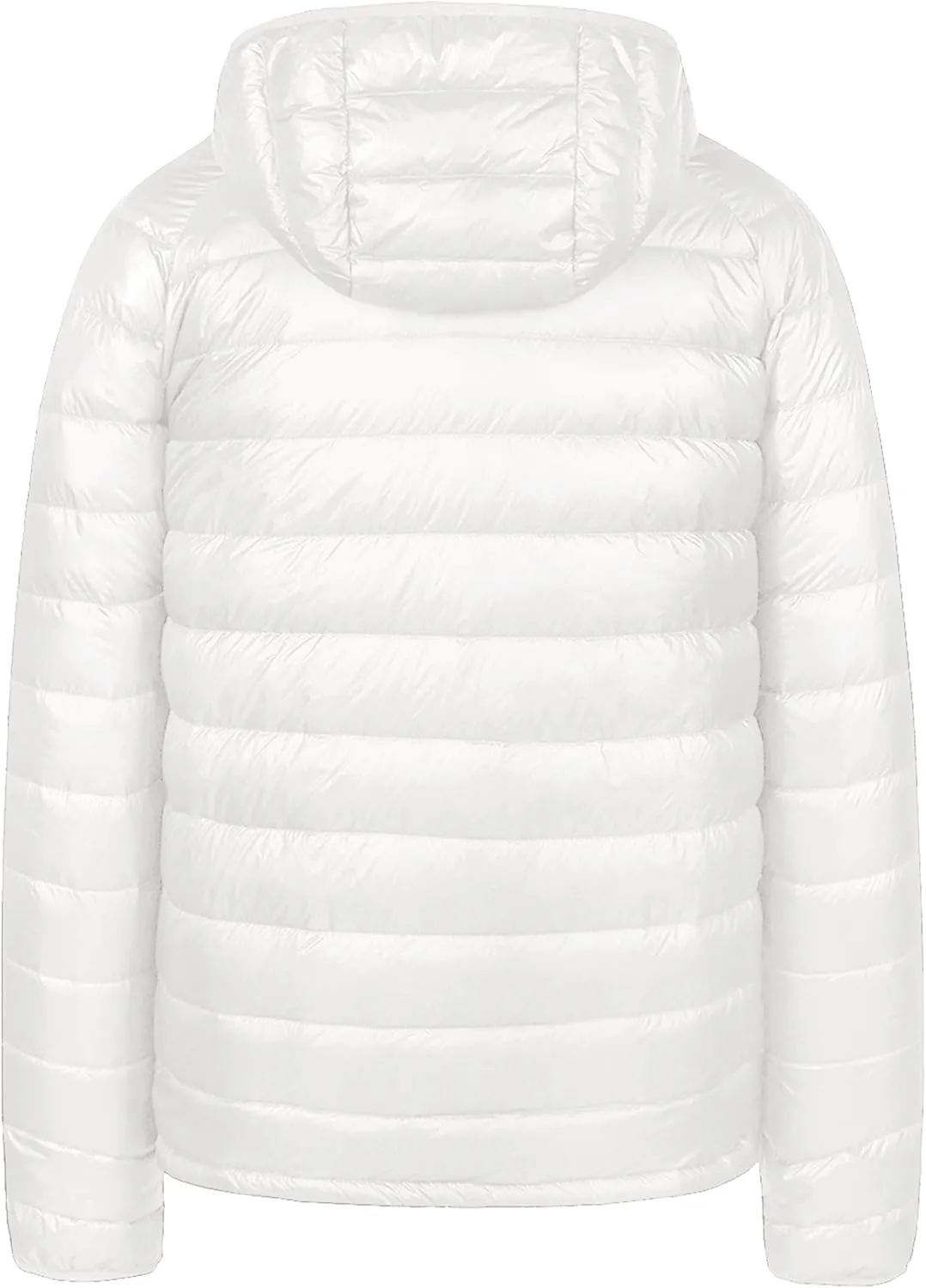 wantdo Men's Packable Down Jacket Lightweight Puffer Jacket Hooded Winter Jacket