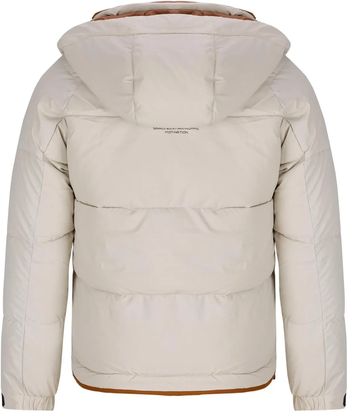 Winter Jackets for Men Fashion Hood Full Zip Warm Padded Coats Lightweight Insulated Outdoor Cargo Jacket with Pocket