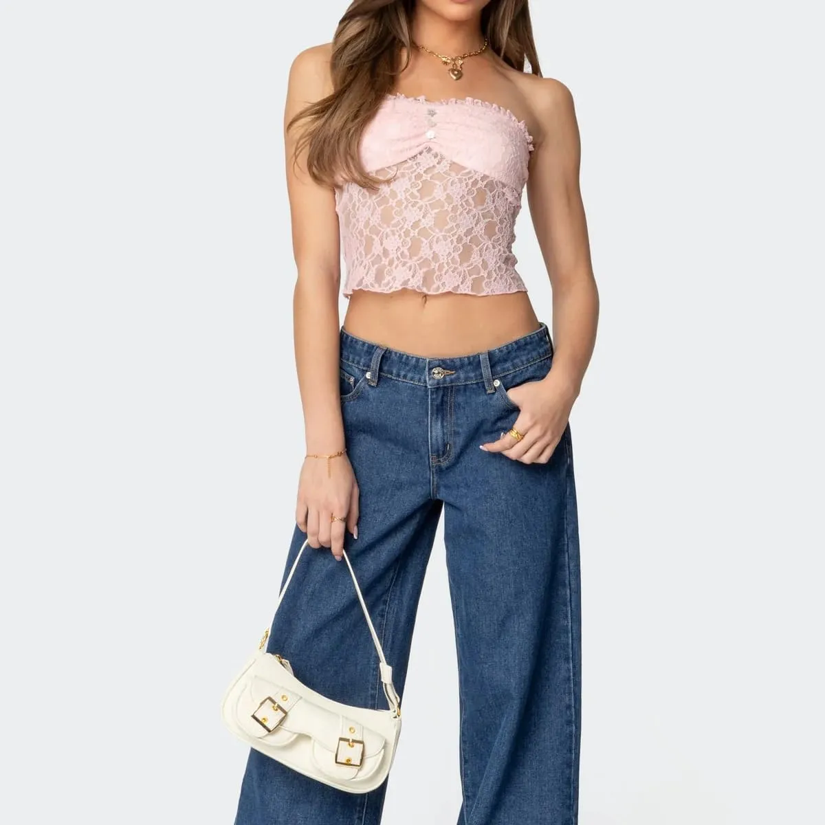 Women Sexy Floral Strapless Top Y2K Coquette Sleeveless Halter Tube Top with Scarf Vintage Going Out Cami Tank Top
