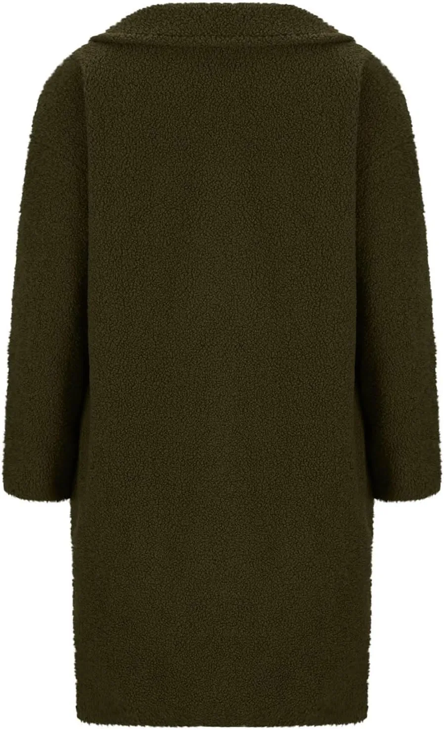 Women Winter Fuzzy Fleece Lapel Coats Long Cardigan Fluffy Jackets Faux Fur Warm Overcoats with Pockets Button 2024
