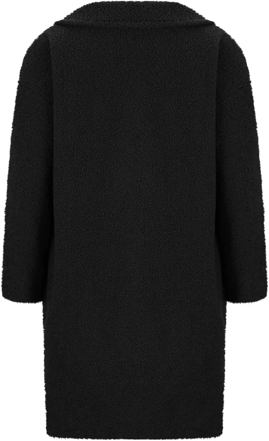 Women Winter Fuzzy Fleece Lapel Coats Long Cardigan Fluffy Jackets Faux Fur Warm Overcoats with Pockets Button 2024