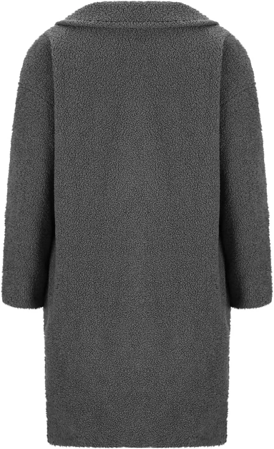Women Winter Fuzzy Fleece Lapel Coats Long Cardigan Fluffy Jackets Faux Fur Warm Overcoats with Pockets Button 2024