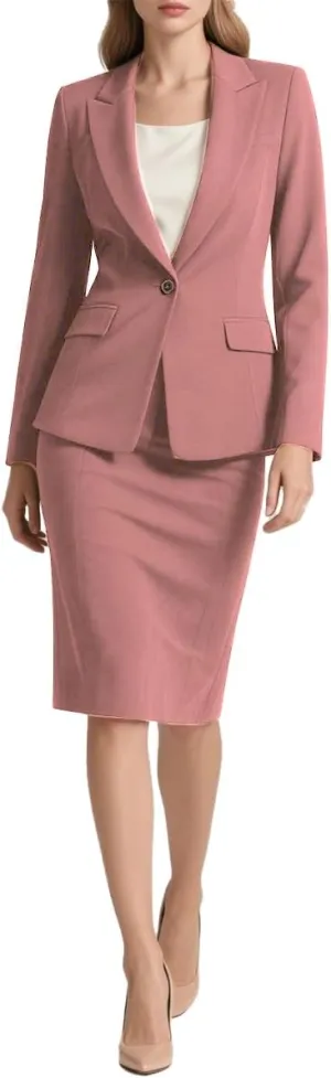 Women's 2 Piece Suit Skirt Set Professional Blazer and Pencil Skirt Suits for Office Business Formal Outfits