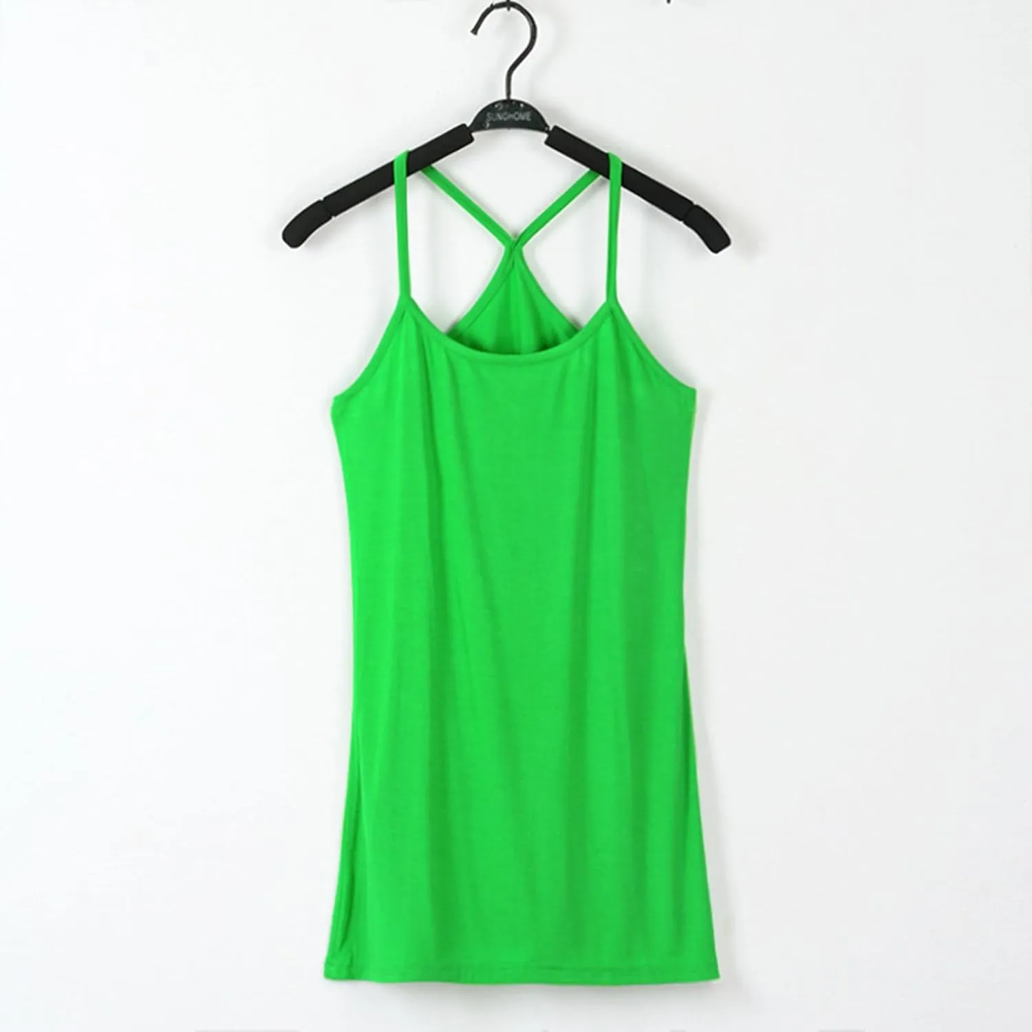 Women's Casual Halter Sleeveless Camisole Top Spaghetti Strap Summer Tank Tops Loose Fit Comfy Racerback Camis Shirts