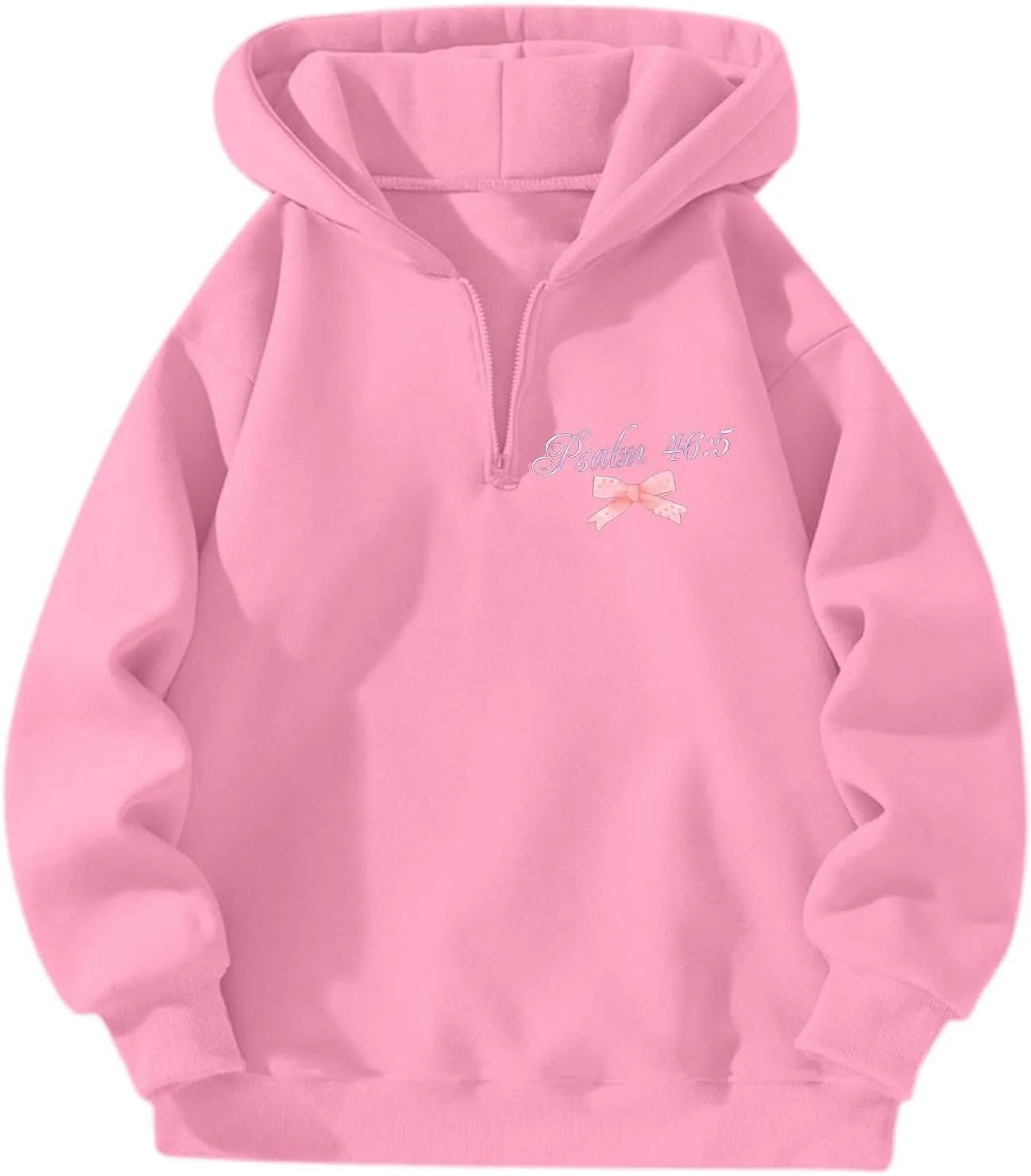 Womens Christian Drop Shoulder Zip Up Hoodie Long Sleeve Letter Print Hooded Sweatshirt for Daily Holiday Outdoor Wear