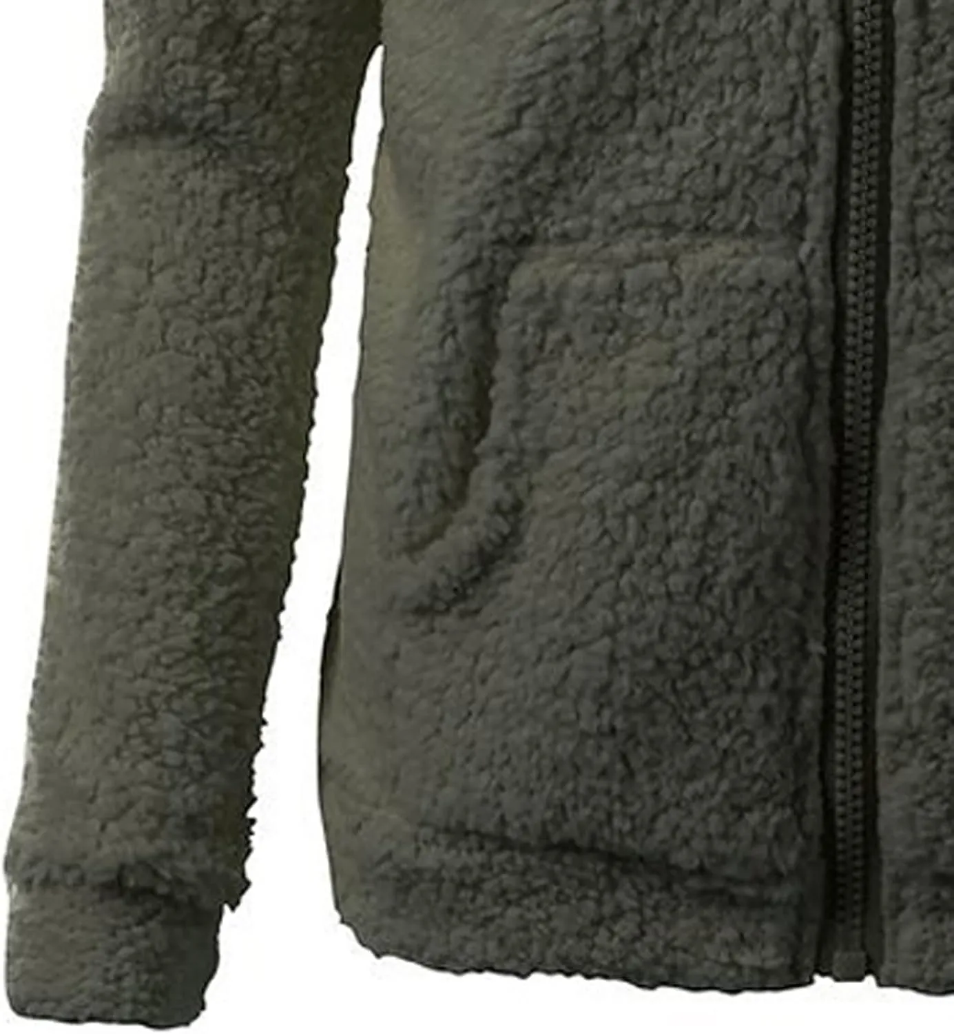 Womens Cozy Winter Fleece Hoodie Jackets 2023 Zip Up Fuzzy Sherpa Hooded Sweatshirts Oversized Warm Shearling Coat