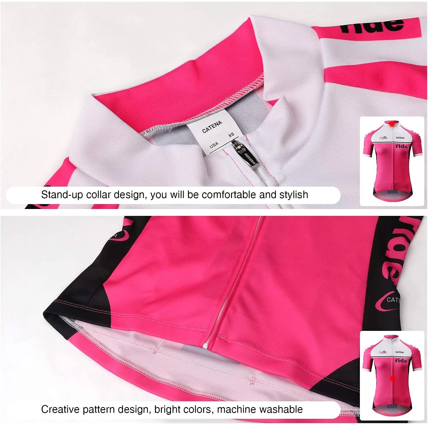 Women's Cycling Short Sleeve Breathable Jersey Bike Shirt Bicycle Tights Clothing