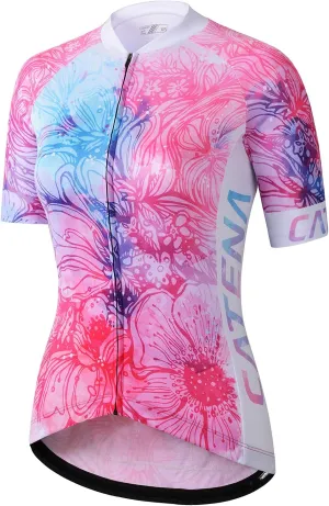 Women's Cycling Short Sleeve Breathable Jersey Bike Shirt Bicycle Tights Clothing