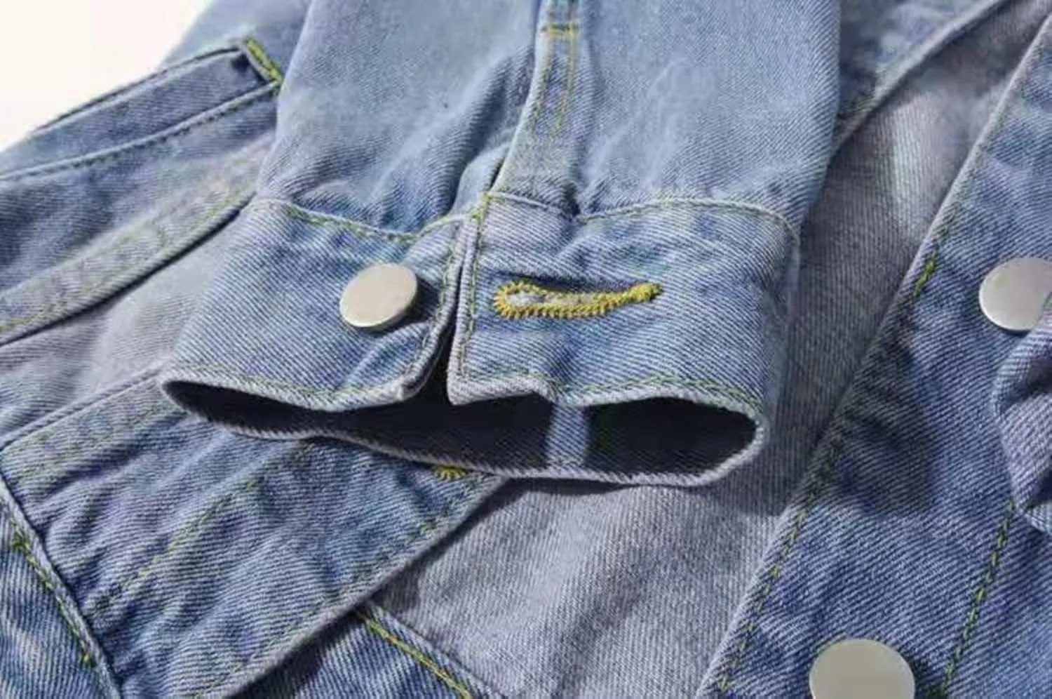 Women's Denim Jacket 2024 Fall Casual 3/4 Sleeve Denim Jacket Plus Size Basic Lapel Button Cropped Jacket
