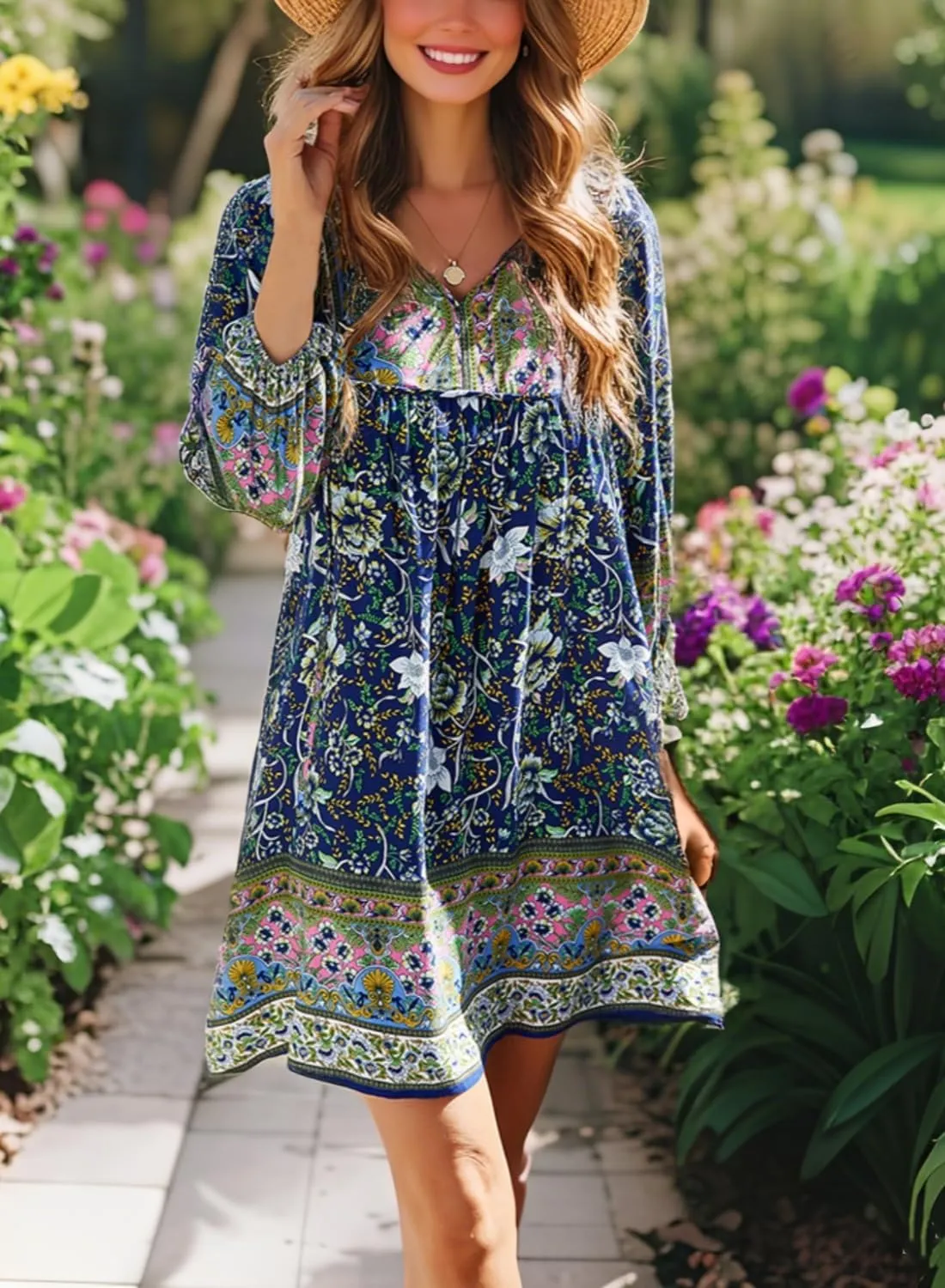 Womens Dress V Neck Long Sleeve Oversized Casual Cute Short Dresses Ladies Beach Sundresses