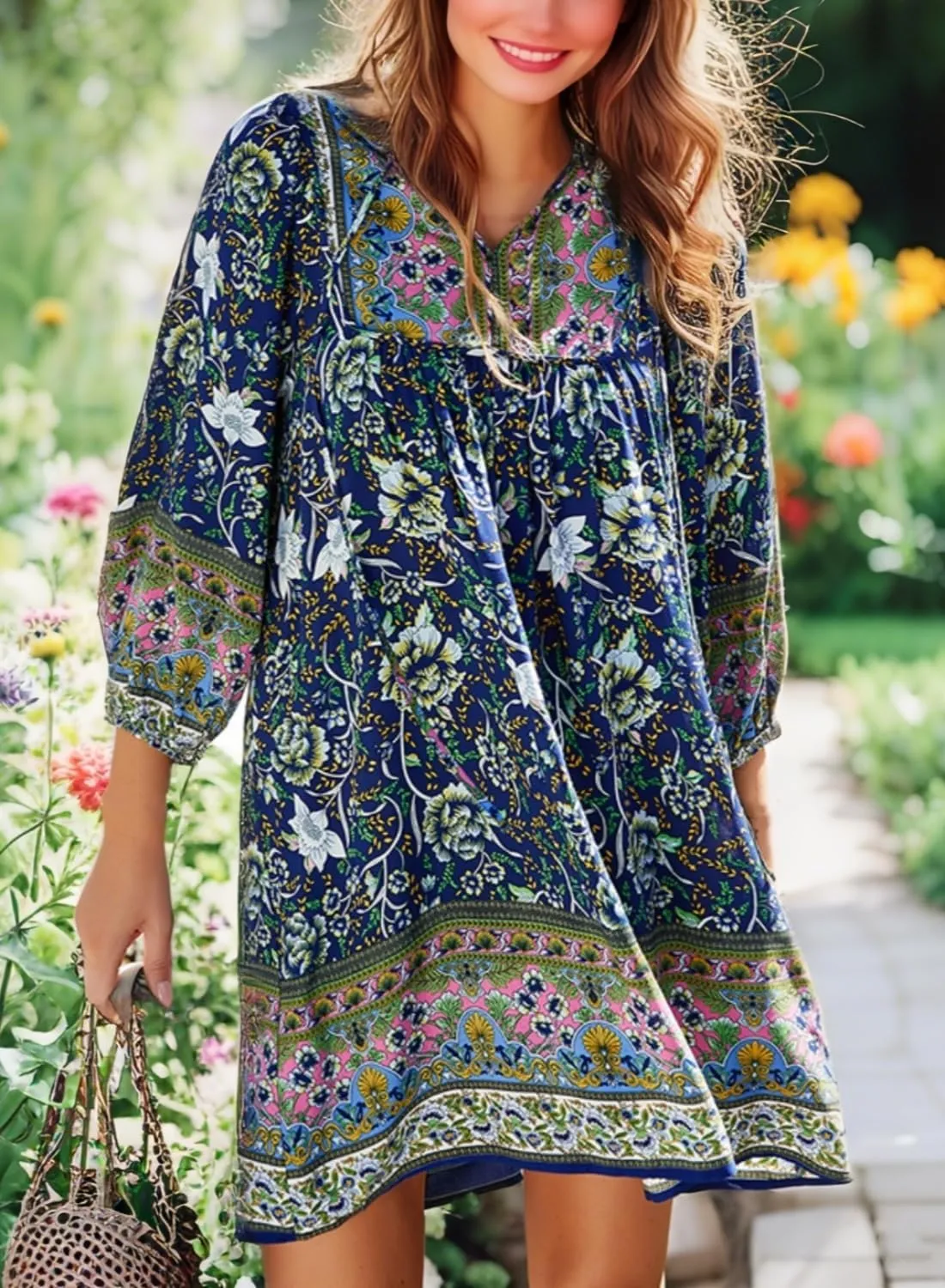 Womens Dress V Neck Long Sleeve Oversized Casual Cute Short Dresses Ladies Beach Sundresses