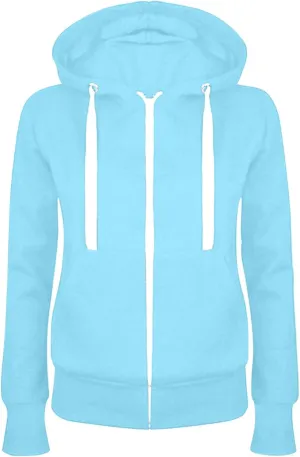 Womens Full Zip Hoodies Pullover Casual Long Sleeve Sweatshirt Classic Sweater Tops Trendy Fall Winter Clothing 2024