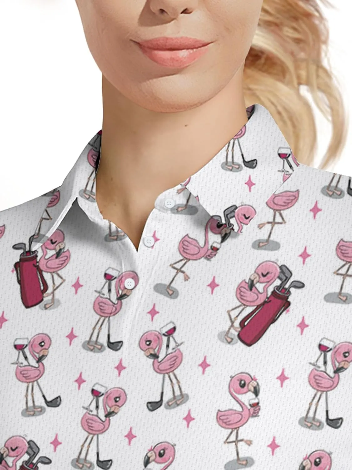 Womens Golf Shirt Funny Polo Shirts for Women Golf Outfit Crazy Gifts